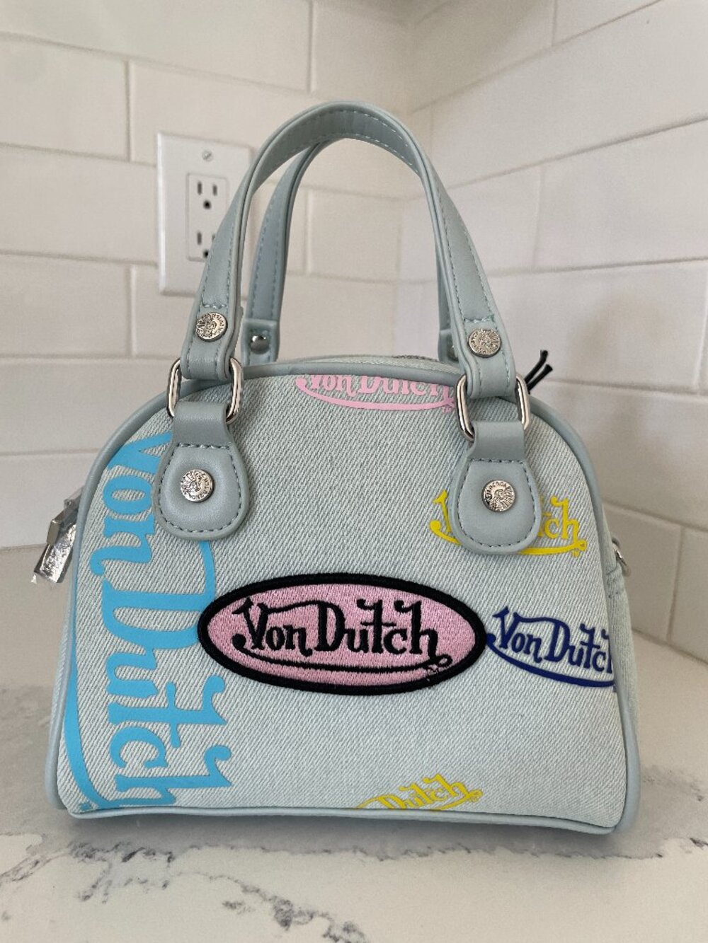 Y2K Denim Von Dutch bag